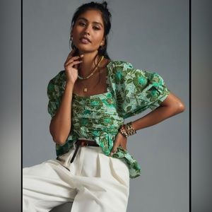 11. Anthropologie Nikasha Cotton Babydoll Blouse